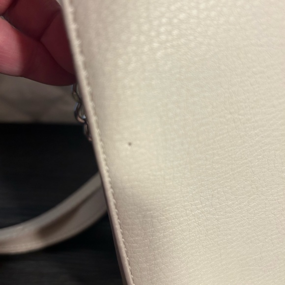 INC Cream Shoulder Bag Chain Purse - Picture 2 of 8